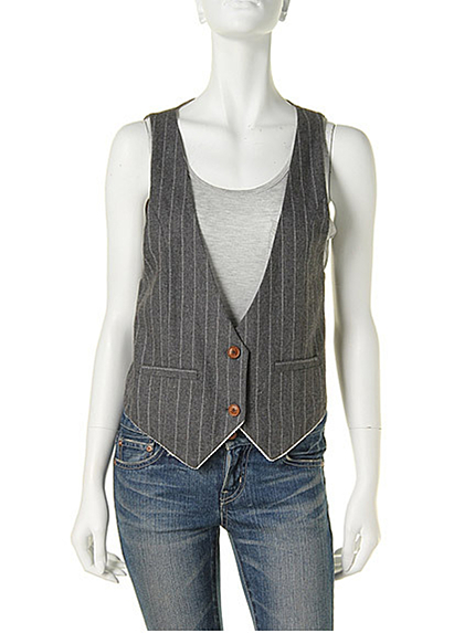 Ungridステッチストライプベスト