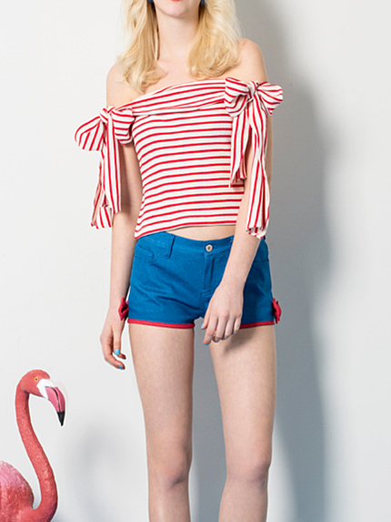 PAMEO POSEIDOL RIBBON SHORT PANTS