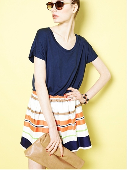 The Dayz tokyoカラーボーダースカート