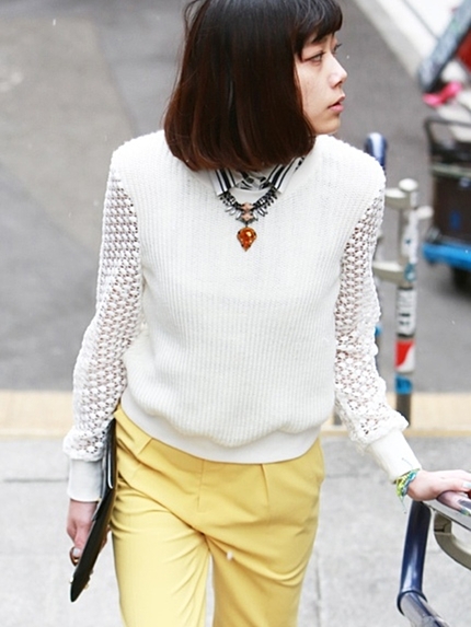 The Dayz tokyoカットレースニットトップ