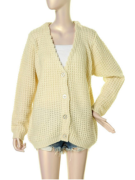 LAGUNAMOONワッフルルーズカーディガン