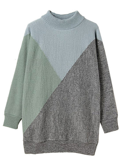 The Dayz tokyoブロックカラーニットワンピース