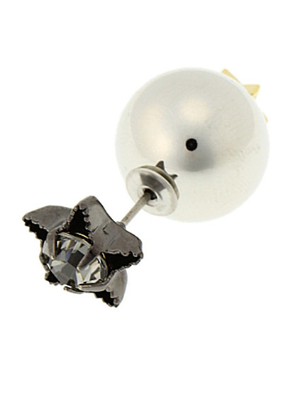 The Dayz tokyoblack star&silver ball+gold stud