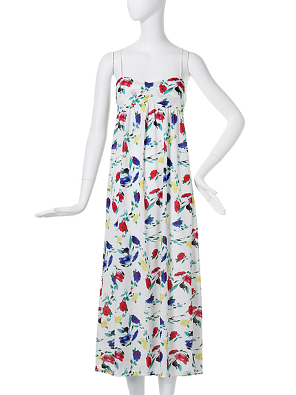 【FEMININE】グレイズフラワーテレコマキシOP