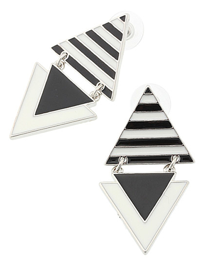 MURUA【CASUAL】トライアングルMIXピアス