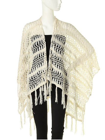 MURUA透かし柄オーバーストール