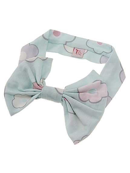 choosy chu【merry jenny】フラワーリボンヘアバンド