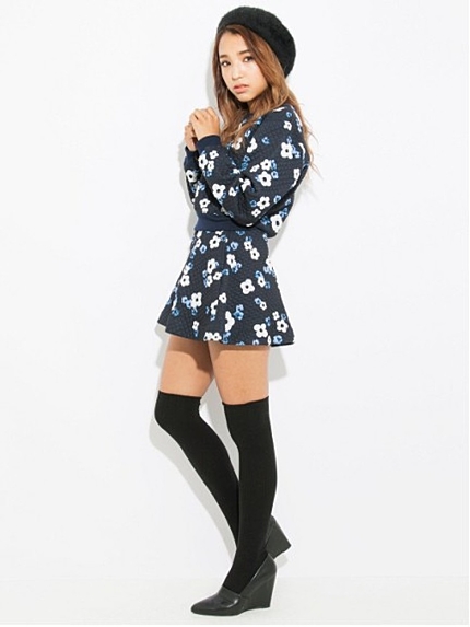 EMODAキルトFLOWER AラインSK