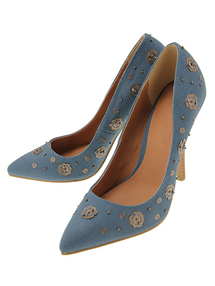 Ungridフラワービジューパンプス