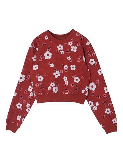 EMODAキルトFLOWERトレーナ