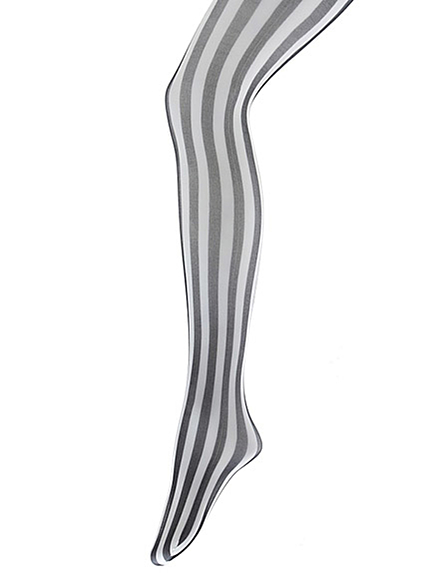 EMODAストライプprintタイツ