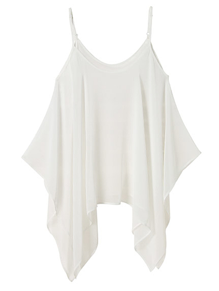 EMODAアシメドレープキャミ