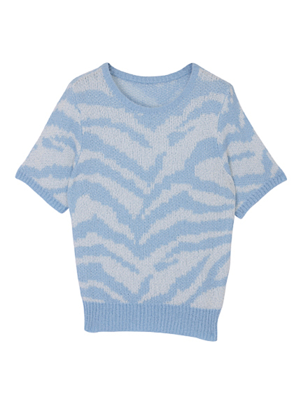 EMODAアニマルボーダーknit TOP