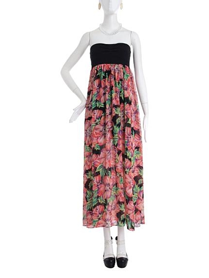 EMODAシースルーフラワーマキシOP