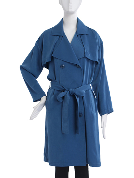 EMODAドロップロングトレンチCO