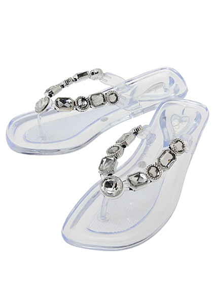 RUNWAY channel【sugar sugar】ビジュー付ビーチサンダル