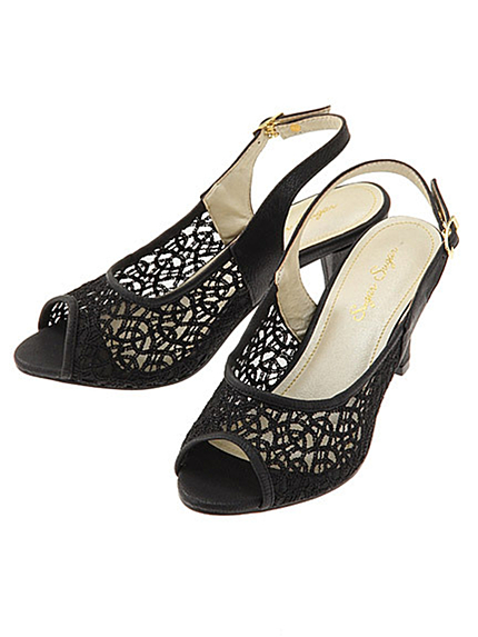 RUNWAY channel【sugar sugar】レースバックストラップサンダル