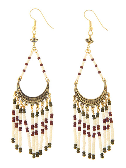 Ungridネイティブビーズピアス