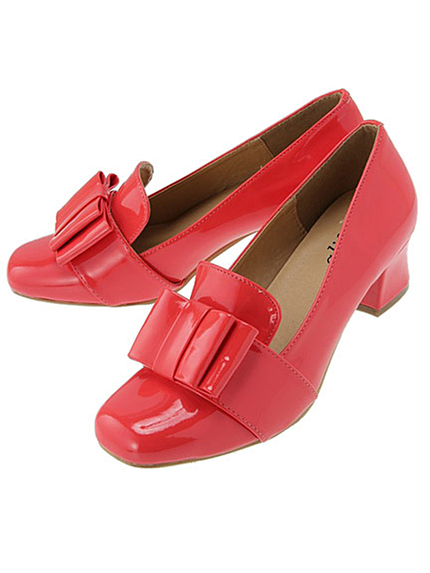 RUNWAY channel【glifeed】スクエアリボンローファー