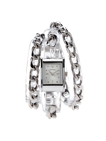 クリアチェーンブレスウォッチ