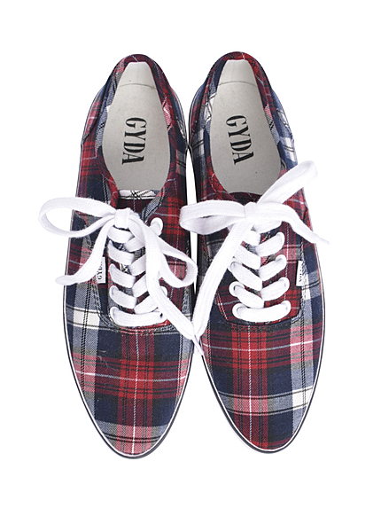 ローカットチェックス二ーカー