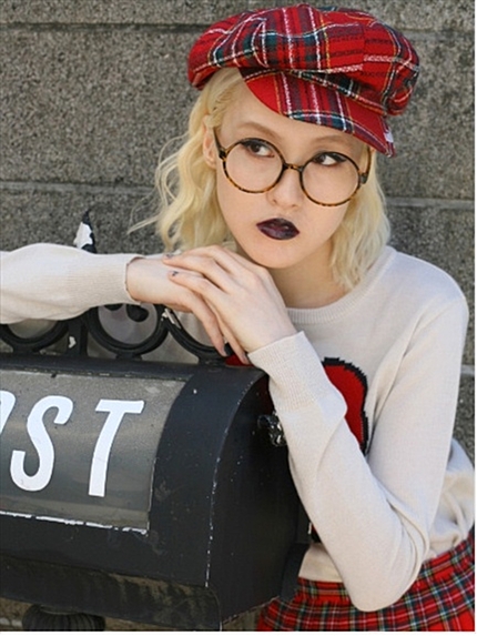 i-SOOK【KOREA】丸型だてメガネ