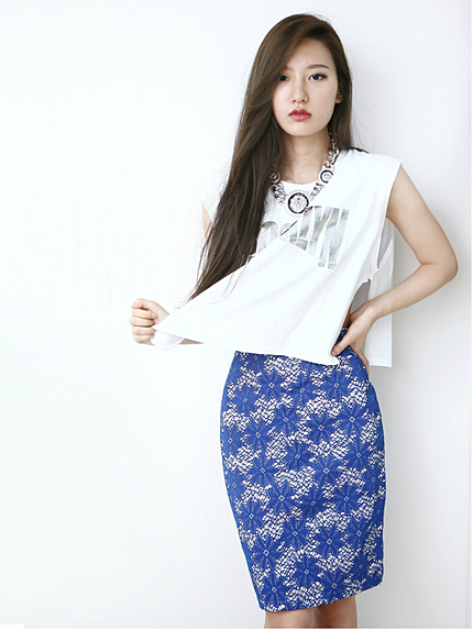 i-SOOK【KOREA+】花柄スカート