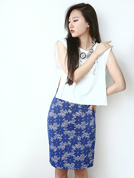 i-SOOK【KOREA+】花柄スカート