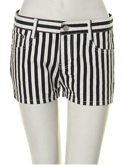 i-SOOK【KORREA+】ストライププリントショーツ
