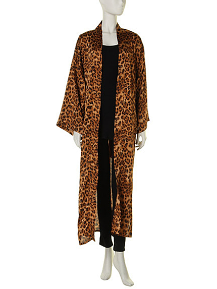 i-SOOK【i-sook】ヒョウ柄ロングガウン