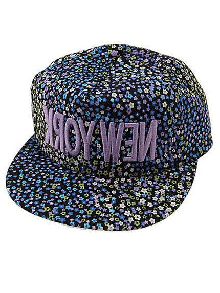 i-SOOK【i-SOOK】花柄NEW YORKキャップ
