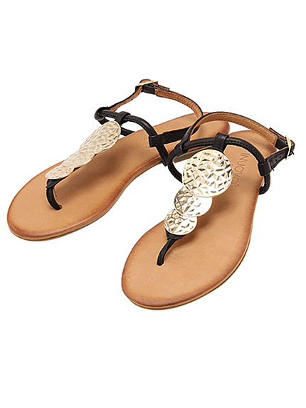 RUNWAY channel【INUOVO made in Turkey】メタルプレートサンダル