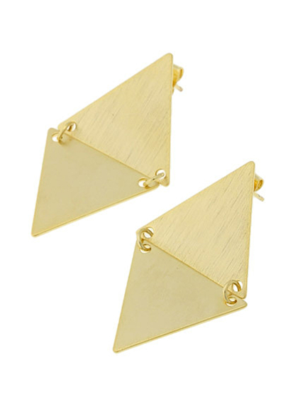 i-SOOK【i-SOOK】ゴールド三角マルチピアス