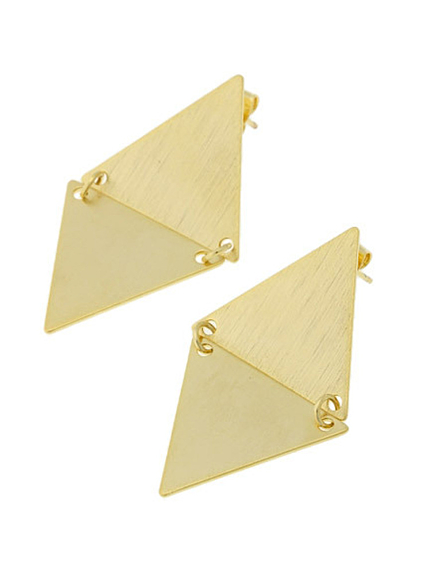 i-SOOK【i-SOOK】ゴールド三角マルチピアス