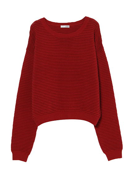 GYDAピンタックボーダーニットTOPS