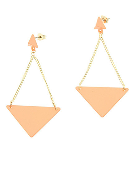 i-SOOK【i-SOOK】ネオン三角チェーンピアス