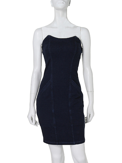 デニムペンシルボディコンワンピース