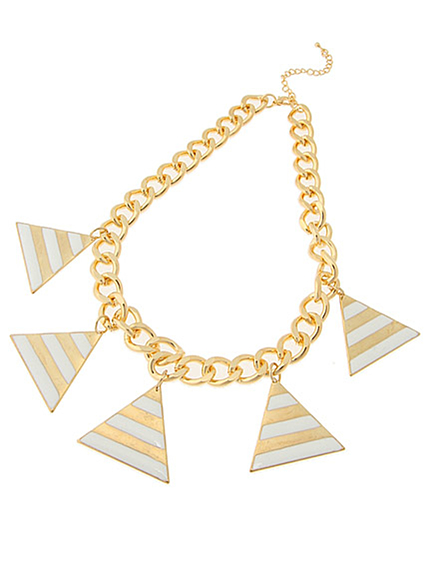 i-SOOK【i-SOOK】ゴールドチェーン三角付きネックレス