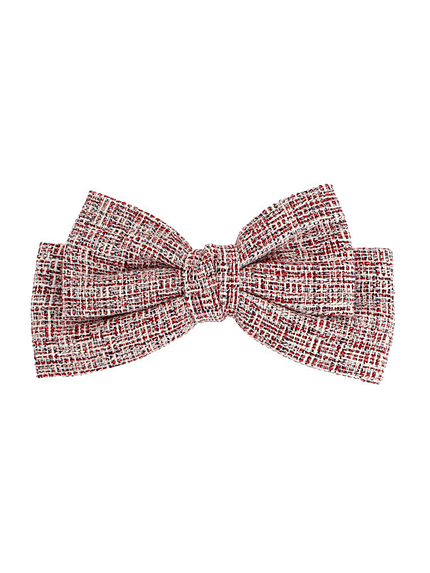 ツイードリボンバレッタ