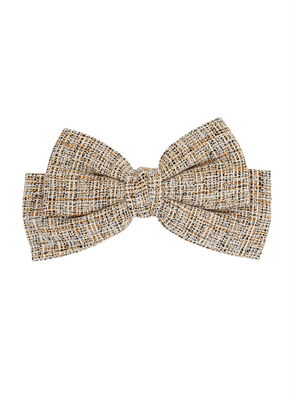 ツイードリボンバレッタ