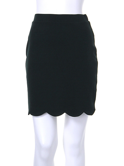 スカラップタイトスカート