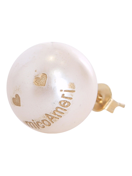 MiCOAMERiロゴパールピアス