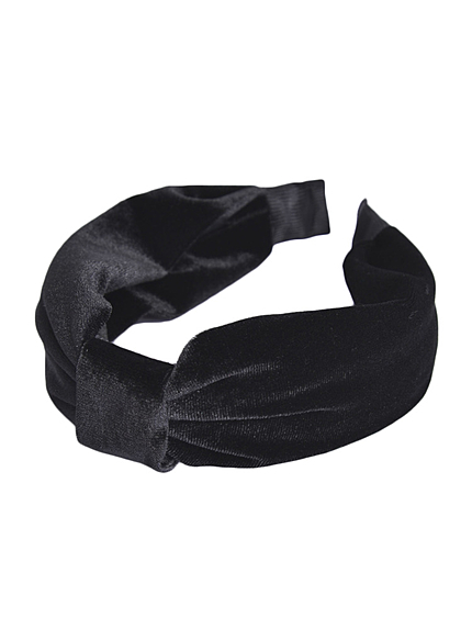 ベロアワイドリボンカチューシャ