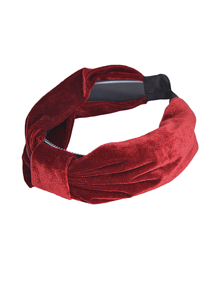 ベロアワイドリボンカチューシャ