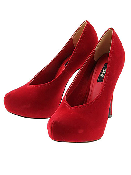 RUNWAY channel【R&E】Vカットカラーパンプス