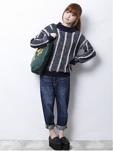 choosy chu【choosychu】MIXハイネックニットPO