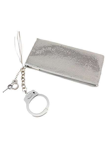 RUNWAY channel【CUFFZ】Bling Bling Clutch シルバー