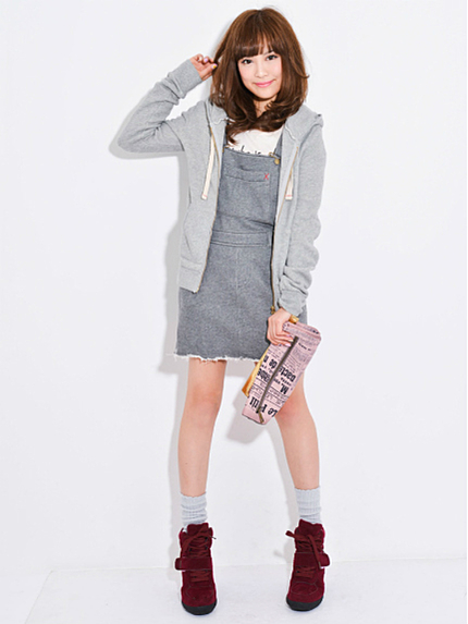 スウェットジャンパースカート