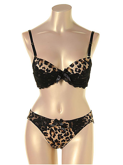 Brigicレオパードレースフルバックセット