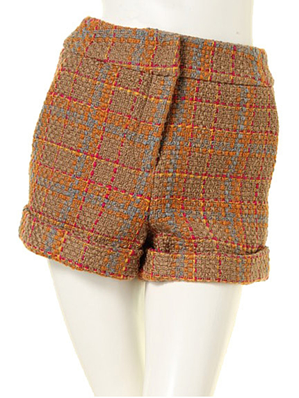 choosy chu【JILKY】チェックツィードショートパンツ